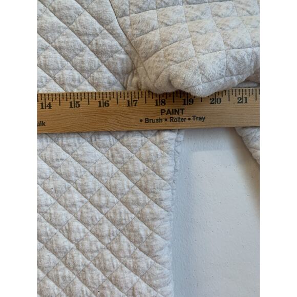 Orvis Womens Quilted Sweater Heather Pullover Diamond Pattern Mock Neck Cozy XS - Picture 5 of 11